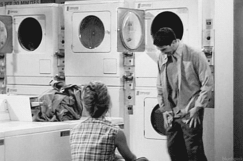 Dividir roupas - máquina de lavar