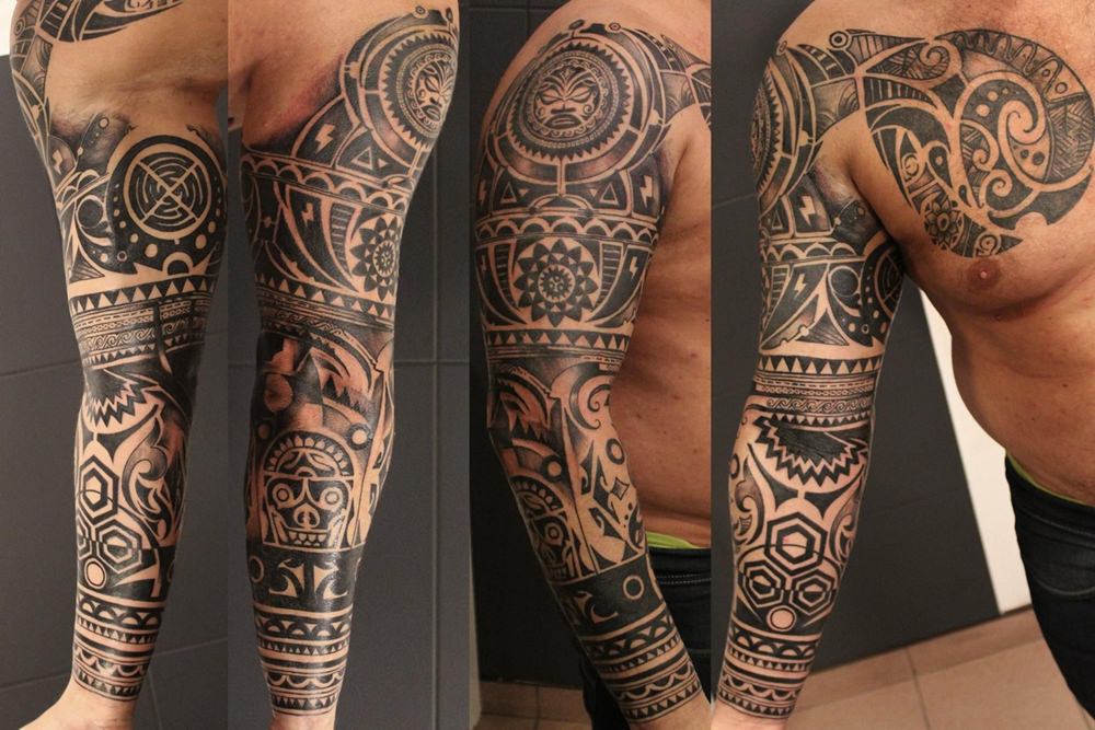 Tatuagem Maori feita no braço