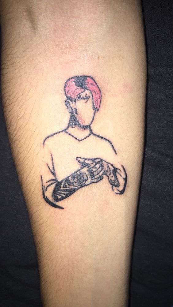 Tatuagem para quem gosta do estilo EMO