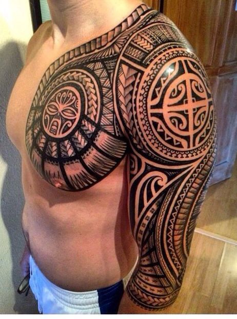 Tatuagem Maori usando o preto mais escuro